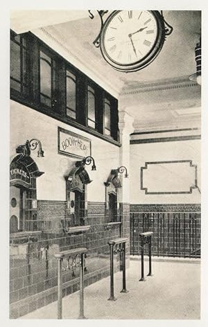 Ticket Office Clock Opening Of St Russell Square Train London Station Postcard