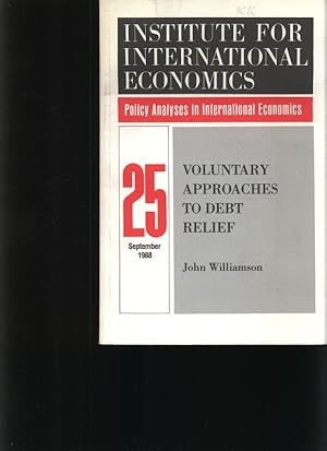 Bild des Verkufers fr Voluntary approaches to debt relief zum Verkauf von Antiquariat Bookfarm