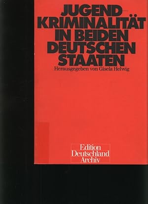 Bild des Verkufers fr Jugendkriminalitt in beiden deutschen Staaten zum Verkauf von Antiquariat Bookfarm