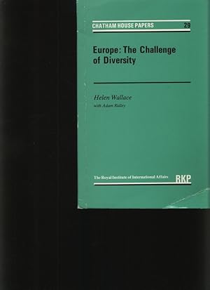 Bild des Verkufers fr Europe, the challenge of diversity zum Verkauf von Antiquariat Bookfarm