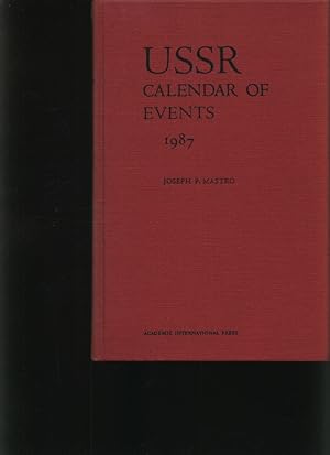 Bild des Verkufers fr USSR calendar of events zum Verkauf von Antiquariat Bookfarm