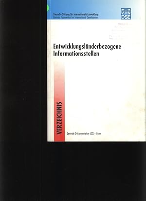 Image du vendeur pour Entwicklungslnderbezogene Informationsstellen Informations- und Dokumentationsstellen, Bibliotheken, Fachinformationszentren mis en vente par Antiquariat Bookfarm