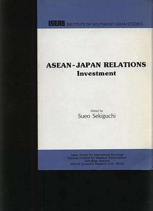 Bild des Verkufers fr ASEAN-Japan relations Investment. Proceedings of a workshop and a conference . 5. - 6. December 1981 and 20. - 23. May 1982 at Singapore and Oiso, Japan. Ed. by Sueo Sekiguchi zum Verkauf von Antiquariat Bookfarm