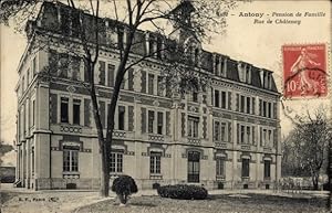 Ansichtskarte / Postkarte Antony Hauts-de-Seine, Pension de Famille, Rue de Chatenay