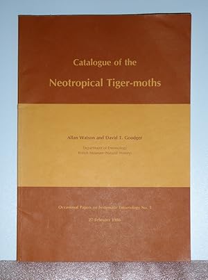 Imagen del vendedor de Catalogue of the Neotropical tiger-moths. Text englisch. a la venta por Antiquariat Ballmert