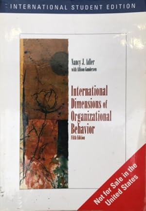 Bild des Verkufers fr International Dimensions of Organizational Behavior, International Edition, (IN ENGLISCHER SPRACHE), zum Verkauf von Antiquariat Im Baldreit