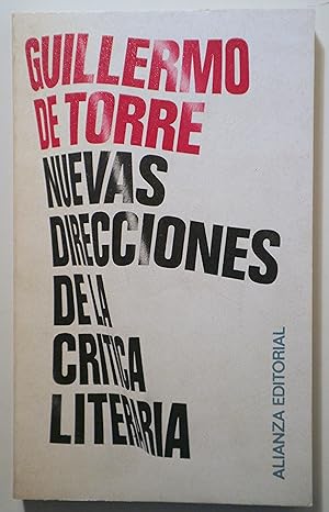 Bild des Verkufers fr NUEVAS DIRECCIONES DE LA CRTICA LITERARIA - Madrid 1970 zum Verkauf von Llibres del Mirall