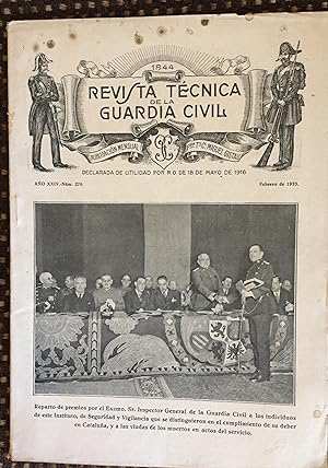 REVISTA TÉCNICA DE LA GUARDIA CIVIL AÑO XXIV - NUM. 276 FEBRERO DE 1933.
