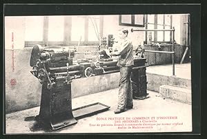 Ansichtskarte Charleville, École pratique de Commerce et d`Industrie, Fabrikarbeiter