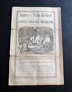 BARRY'S PAIN RELIEF: A Purely Vegetable Preparation. AMERICAN QUACK MEDICINE