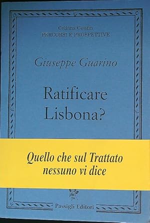 Seller image for Ratificare Lisbona? for sale by Librodifaccia