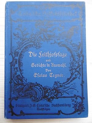 Seller image for Die Frithjofssage und Gedichte in Auswahl. for sale by Antiquariat Steinwedel