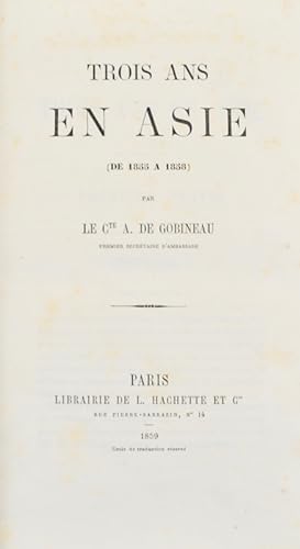 Seller image for Trois ans en Asie (de 1855  1858). for sale by Bonnefoi Livres Anciens