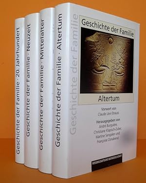 Bild des Verkufers fr Geschichte der Familie. 4 Bnde komplett, Band 1: Altertum. Band 2: Mittelalter. Band 3: Neuzeit. Band 4: 20. Jahrhundert. zum Verkauf von Antiquariat an der Linie 3