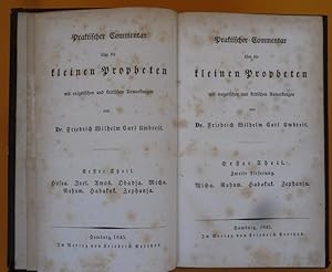 Bild des Verkufers fr Praktischer Commentar ber die kleinen Propheten mit exegetischen und kritischen Anmerkungen. Erster Theil. Zweite Lieferung. Micha. Nahum. Habakuk. Zephanja. zum Verkauf von Antiquariat an der Linie 3