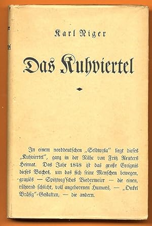 Bild des Verkufers fr Das Kuhviertel, Mecklenburger Heimatroman. zum Verkauf von Antiquariat an der Linie 3