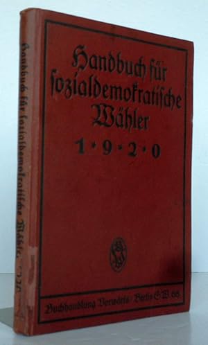 Handbuch für sozialdemokratische Wähler 1920, SPD, Geschichte.
