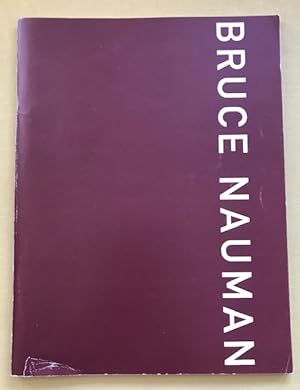 Bild des Verkufers fr Bruce Nauman. 14. Juli bis 8. Oktober 1995 zum Verkauf von Antiquariat Cassel & Lampe Gbr - Metropolis Books Berlin