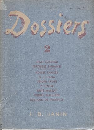 Seller image for Dossiers. - N 2 for sale by PRISCA