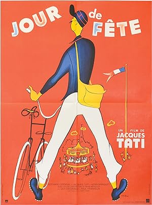 Jour de Fête (Original French poster for the 1970s re-release of the 1949 film)