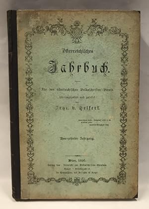 Seller image for Oesterreichisches Jahrbuch. Fr den sterreichischen Volksschriften-Verein. 19. Jg. for sale by Der Buchfreund