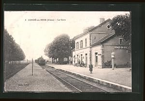 Ansichtskarte Condé-en-Brie, La Gare