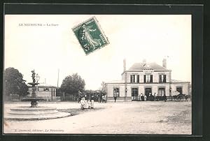 Ansichtskarte Le Neubourg, La Gare, Bahnhof