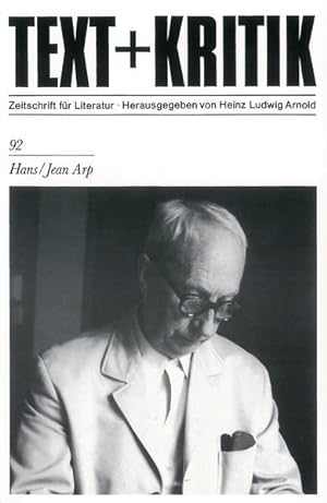 Seller image for Hans/Jean Arp (TEXT+KRITIK 92) for sale by Antiquariat Armebooks