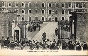 Ansichtskarte / Postkarte Péronne Somme, Caserne Foy, Foy Barracks, Französische Soldaten