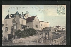 Bild des Verkufers fr Carte postale St-Gengoux-le-National, Fontaine de Jouvence zum Verkauf von Bartko-Reher