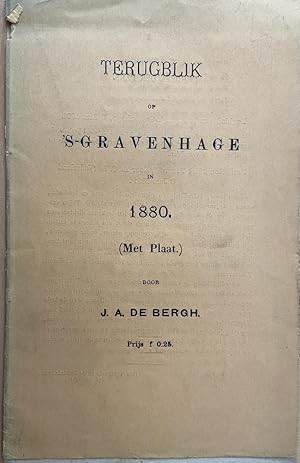 [History The Hague, Rare Literature] Terugblik op s-Gravenhage in 1880 (Met plaat) uitgesproken ...