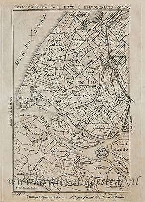 [Cartography, etching, Den Haag] Maps of The Hague and surroundings, published 1814.