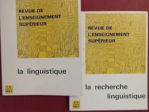 Seller image for Revue de l'enseignement suprieur. 1967 - N 1 - 4 : la recherche linguistique : la linguistique. for sale by Wissenschaftliches Antiquariat Zorn
