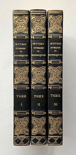 Lettres Persanes, suivies de ses oeuvres diverses, Tome I, II, III [3 vols.]