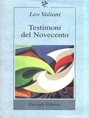 Bild des Verkufers fr Testimoni del Novecento zum Verkauf von Librodifaccia