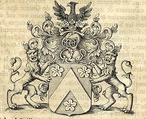 Antique Print-COAT OF ARMS-LE COMTE-LECOMTE-HERNESSE-Butkens-1724