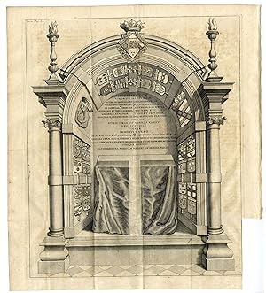 Bild des Verkufers fr Antique Print-MONUMENT-JACQUES DE BROUXELLES-DANEELS-Wille-Butkens-Collin-1724 zum Verkauf von Pictura Prints, Art & Books