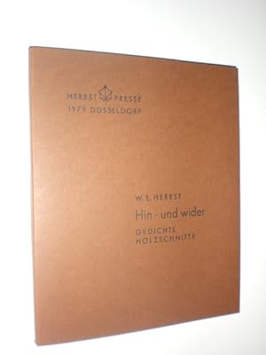 Seller image for Hin- und wider. Gedichte, Holzschnitte. for sale by Stefan Kpper