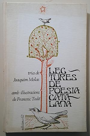 Imagen del vendedor de LECTURES DE POESIA CATALANA - Barcelona 1972 - Il lustrat a la venta por Llibres del Mirall