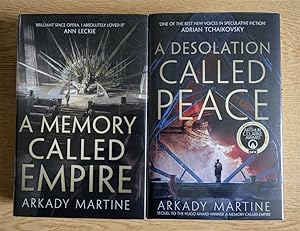 Seller image for A Memory Called Empire : Original Tor Hardcovers, Collectors copies : Winner of the Hugo Award 2020 & A Desolation Called Peace - Teixcalaan Series - SIGNED and Matched Numbered collectors set. UK HB's In Fine collectible condition. for sale by UKBookworm