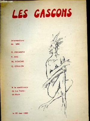 Bild des Verkufers fr Les gascons - 20 mai 1983 - Les dossiers d'A Noste Qu'Em N1 - Confrence de la Teste de Buch le 20 mai 1983 zum Verkauf von Le-Livre