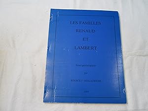 Les familles Renaud et Lambert. Notes généalogiques.