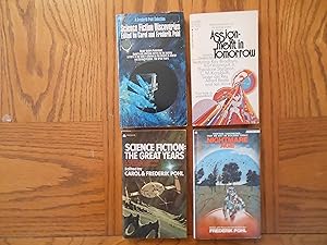 Frederik Pohl Edited Collections Four (4) Paperback Book Lot, including: Science Fiction Discover...