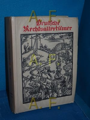 Seller image for Deutsche Rechtsaltertmer in Sage und Brauchtum (Kleine historische Monographien , Nr. 19/20= Anton Mailly. 26 Holzschn. [im Text u. auf 1 Taf.] u. Einbd. von Rose Reinhold / for sale by Antiquarische Fundgrube e.U.