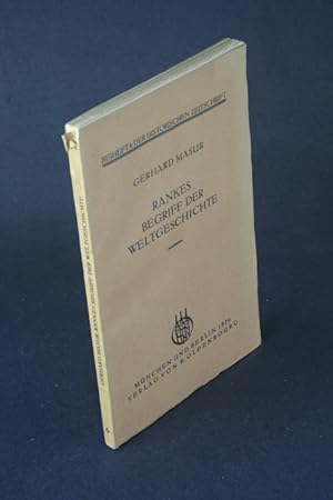 Seller image for Rankes Begriff der Weltgeschichte. for sale by Steven Wolfe Books