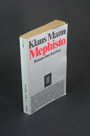 Bild des Verkufers fr Mephisto: Roman einer Karriere. zum Verkauf von Steven Wolfe Books