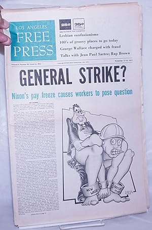 Seller image for Los Angeles Free Press: Vol. 8 #45, #382, Nov 12-18 1971. "General Strike?" [Headlines] for sale by Bolerium Books Inc.