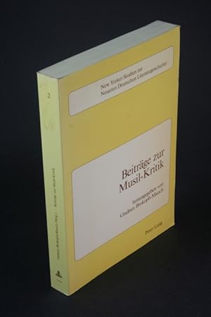 Bild des Verkufers fr Beitrge zur Musil-Kritik. zum Verkauf von Steven Wolfe Books