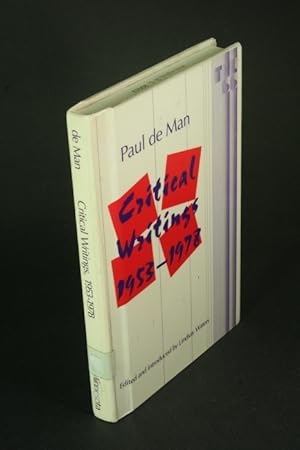 Bild des Verkufers fr Critical writings, 1953-1978. Edited and with an introduction by Lindsay Waters zum Verkauf von Steven Wolfe Books