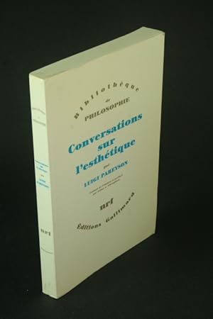 Image du vendeur pour Conversations sur l'esthtique. Traduit de l'italien et prfac par Gilles A. Tiberghien mis en vente par Steven Wolfe Books